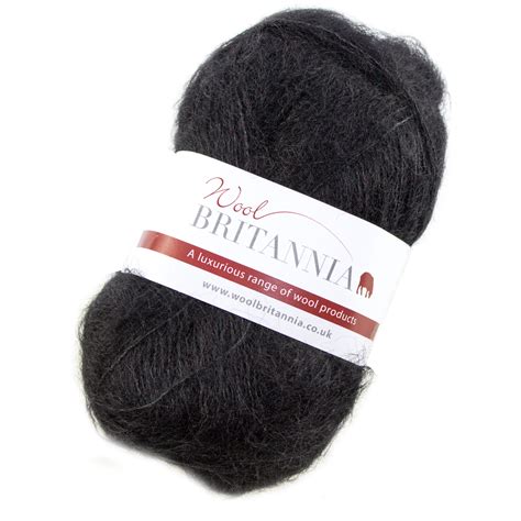 Ebony Mohair Wool Single